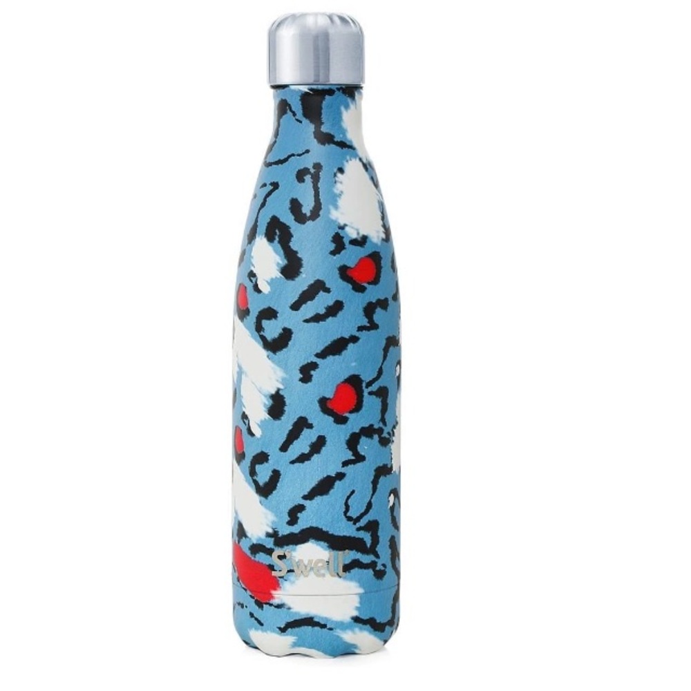 S’Well Stainless Steel Water Bottle Azure Leopard
